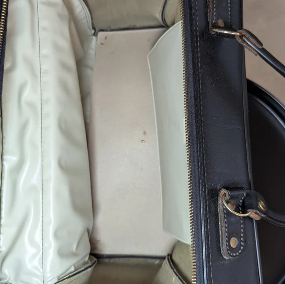 Vintage Made in Canada Leather Doctor Style Bag Briefcase 1950s 1960s - Picture 7 of 16